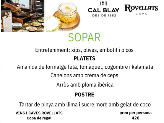 menú Blay bo