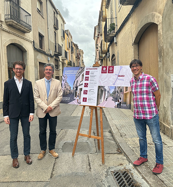 obres carrer Santa Magdalena